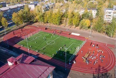 В Нижнем Тагиле за пять лет в образовательных учреждениях отремонтировано и открыто 15 многофункциональных спортивных площадок и стадионов 