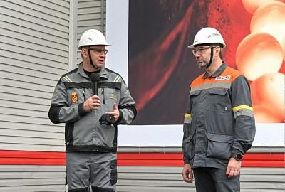 Глава города принял участие в торжественном запуске новых объектов на ЕВРАЗ НТМК