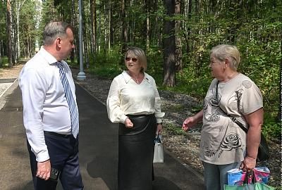 Несмотря на капризы погоды подрядчики намерены к осени закончить благоустройство парка Рудника